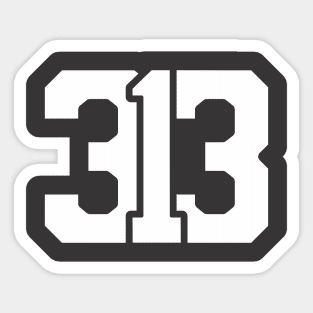 313 Detroit Sticker